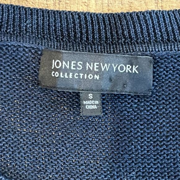 Jones New York Linen Sleeveless Knit Tank Sweater Ombre Olive Green Small - Picture 4 of 9
